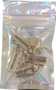 Handmade #5 Zipper Pulls (Silver 5pk)