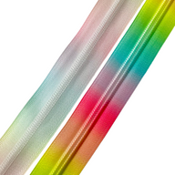 Summer Sorbet Tie-Dye Zipper Tape with #5 coil- 3 Yards