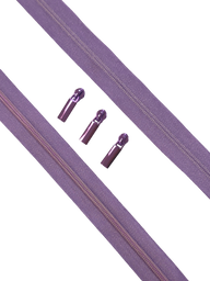 Cosmic Zipper Tape Purple (#5) 3 Yards (WITH PULLS)