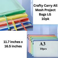 Crafty Carry All Mesh Project Bags LG 10pk