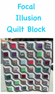 Focal Illusion Quilt Block (Pattern Only)