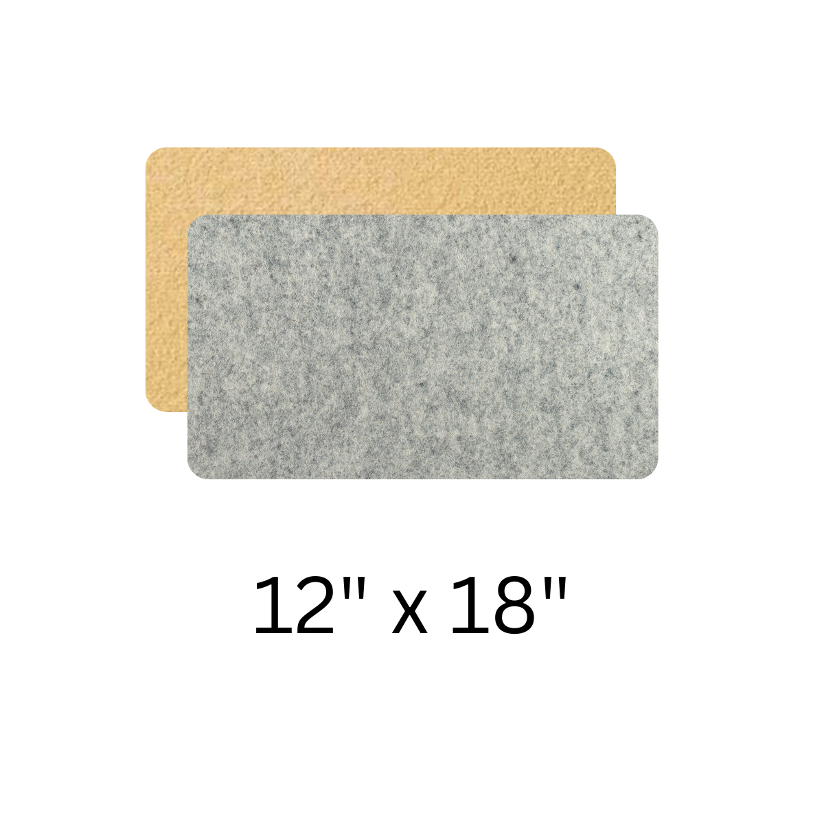 12x18 Wool Iron Pad with Moisture Barrier
