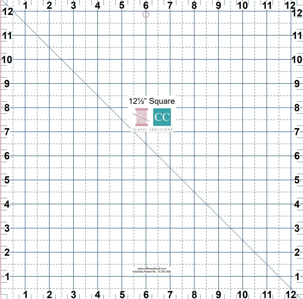 12.5" Square Acrylic Grip Template