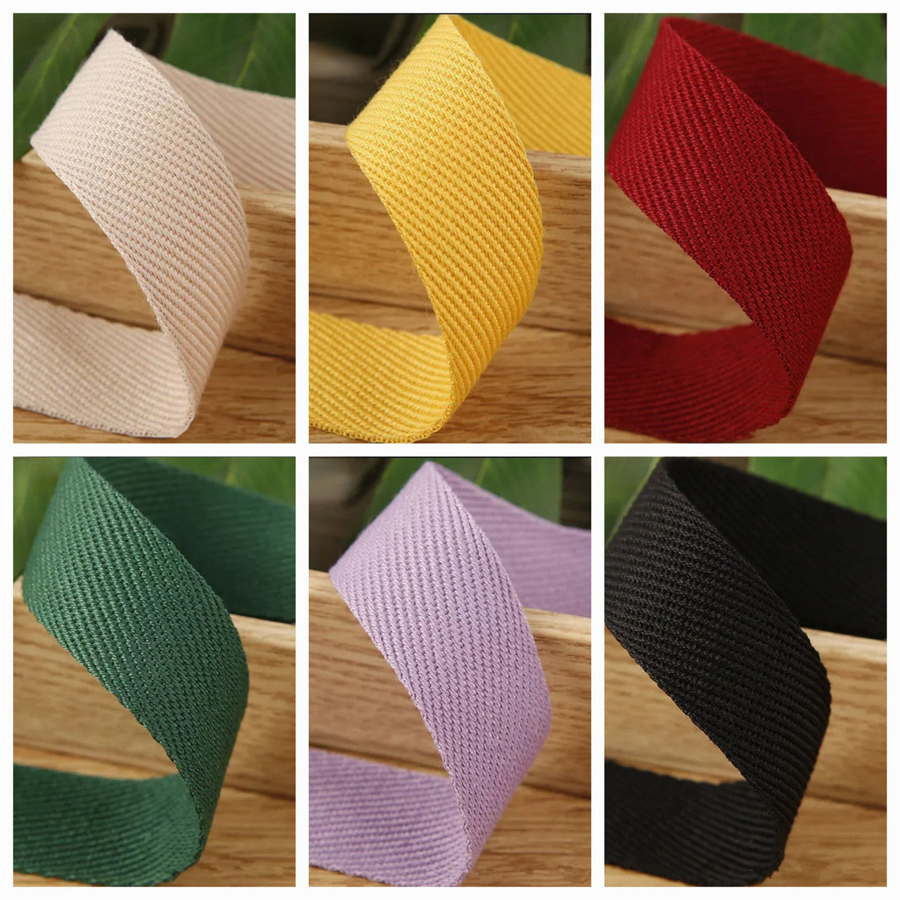 1" Twill Cotton Linen Ribbon