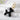 Balloon Dog Zipper Charm (Black)
