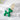 Balloon Dog Zipper Charm (Dark Green)