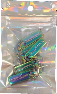 Handmade #5 Zipper Pulls (Rainbow 5pk)