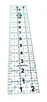 2.5" x 25" Acrylic Grip Ruler With Grid Lines