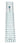 5" x  25" Acrylic Grip Ruler With Grid Lines