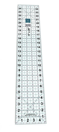 5" x  25" Acrylic Grip Ruler With Grid Lines