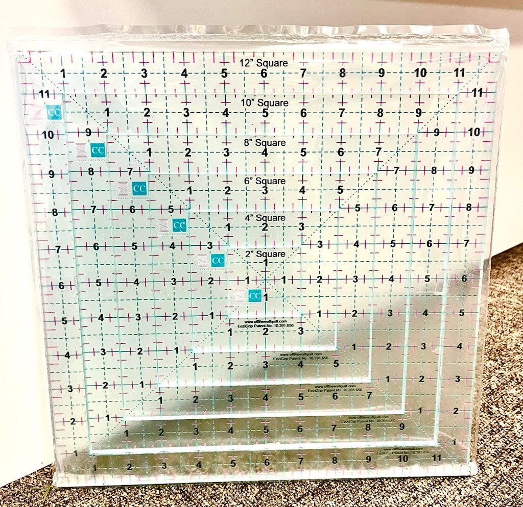2"-12" Nest Square Acrylic Grip Template Set