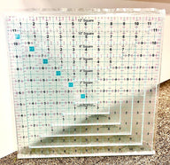 2.5"-12.5" Nest Square Acrylic Grip Template Set