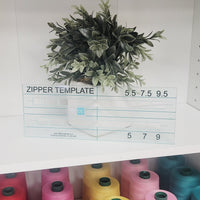 Zipper Placement Acrylic Grip Template