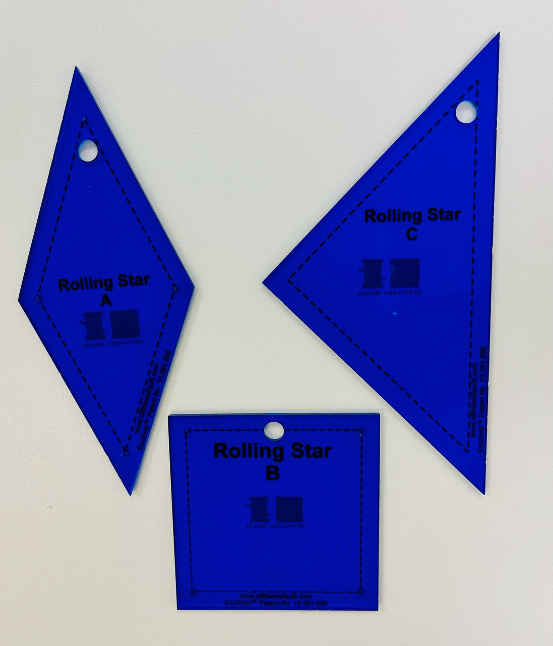 Rolling Star Acrylic 3pc Template Set