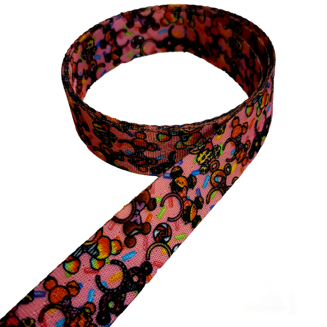 1" Seat Belt Pink Mouse Ear Webbing 5 yards
