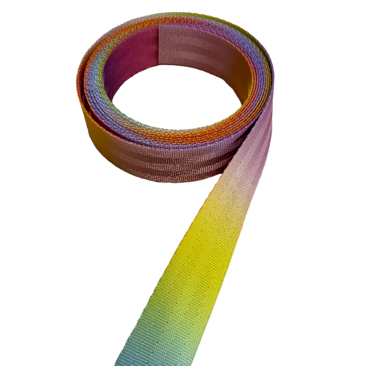 1" Seat Belt Pastel Tye-Dye Webbing 5 yards