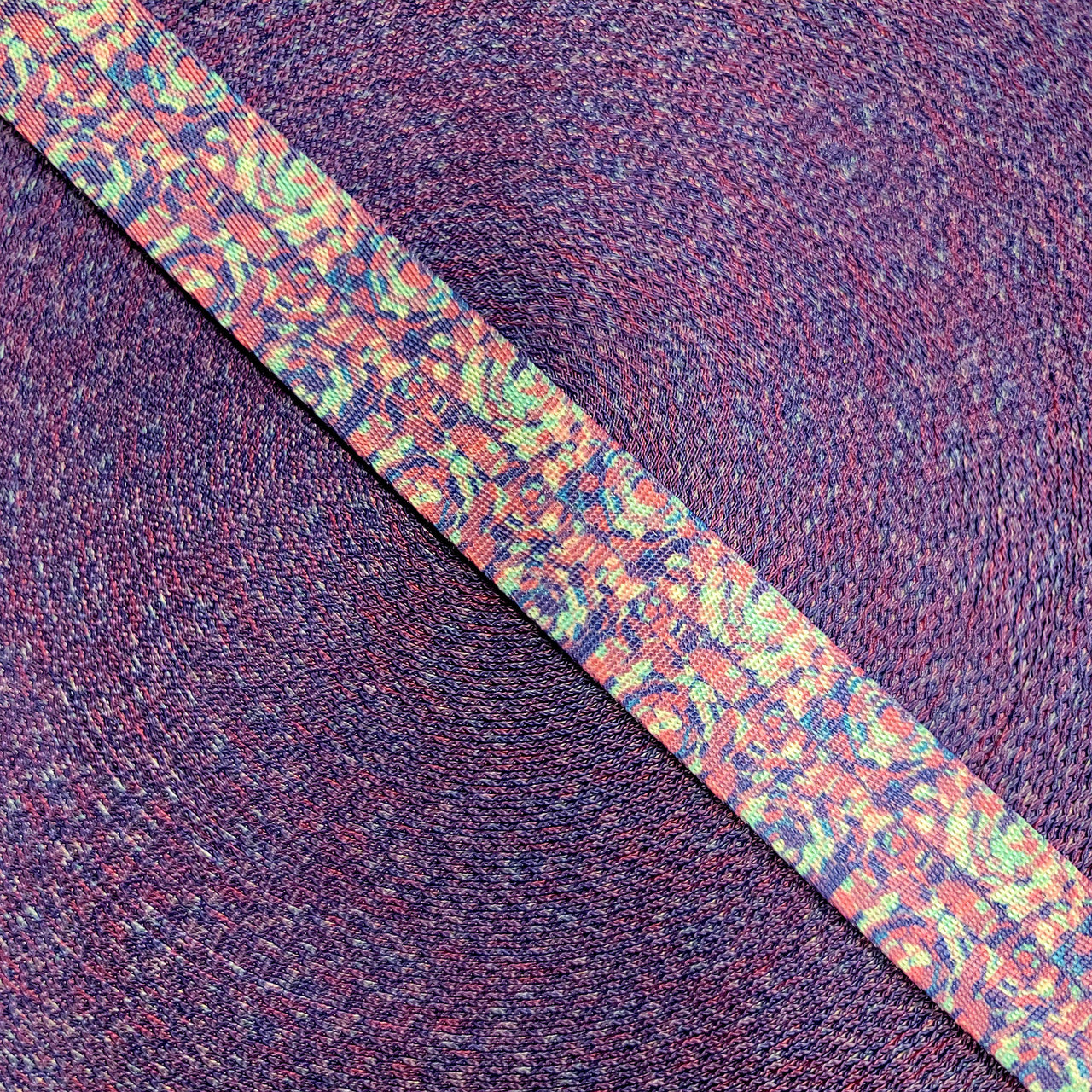 1" Seat Belt Purple Confetti Webbing 5 yards