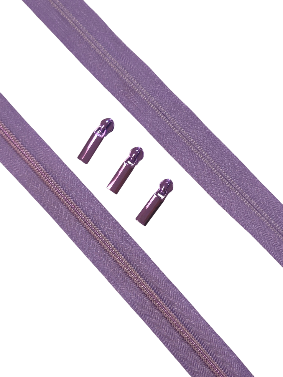 Cosmic Zipper Tape Purple (#5) 3 Yards (WITH PULLS)