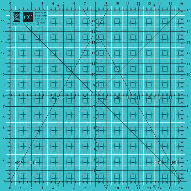 Classi Double Sided Cutting Mat 18" x 18"