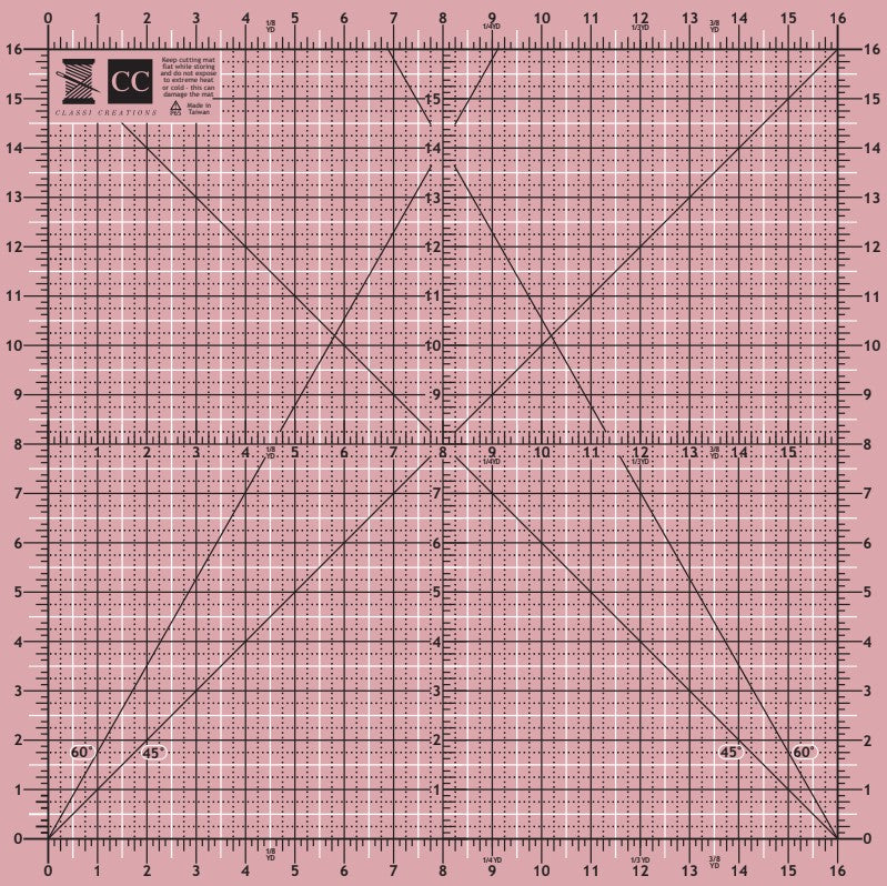 Classi Double Sided Cutting Mat 18" x 18"