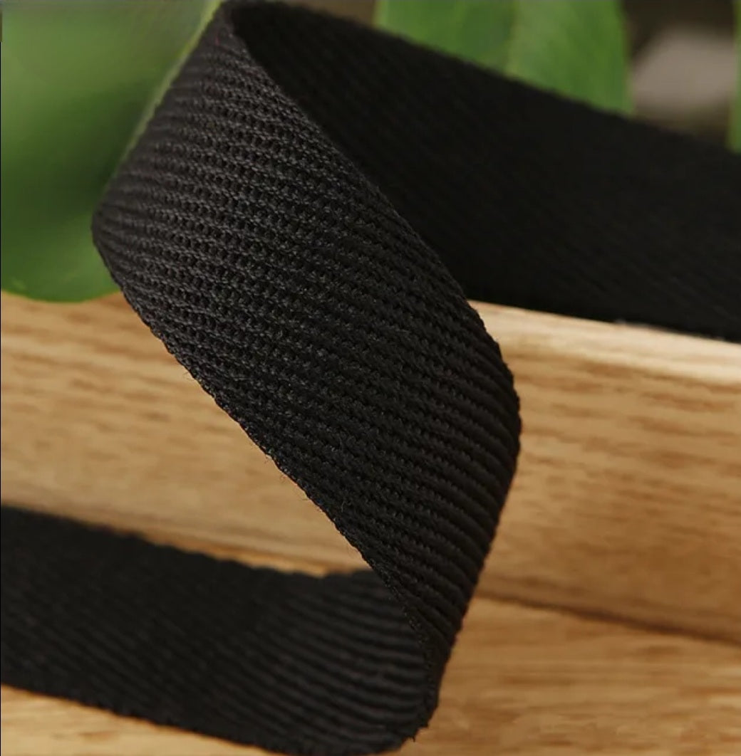 1" Twill Cotton Linen Ribbon