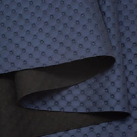 3D Embossed PU Faux Leather Fabric Roll (18" x 54") (Navy Blue)