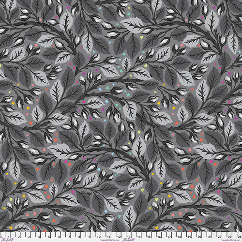 Nip in the Bud in Carbon - 108" Wideback Fabric - Graywork by Tula Pink (Preorder)