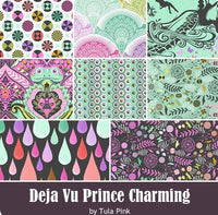 Prince Charming Deja Vu Fabric Bundle 8 Prints by Tula Pink (Pre Order) SHIPS JULY 2026