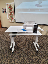 Dual Tier Adjustable Quilting and Sewing Table