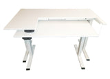 Dual Tier Adjustable Quilting and Sewing Table