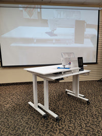 Dual Tier Adjustable Quilting and Sewing Table