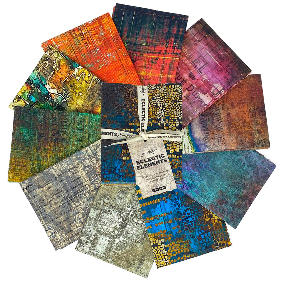Eclectic Elements Abandoned 2 Fat Quarter Bundle Tim Holtz