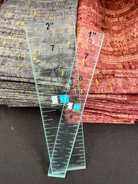 1"x8" & 2"x8" acrylic grip ruler set