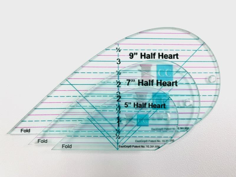 Classi Creations Half Heart Template Set 3pc