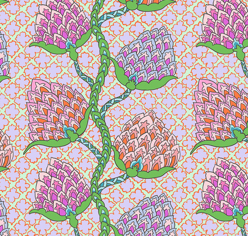 Paisley Flower Pastel