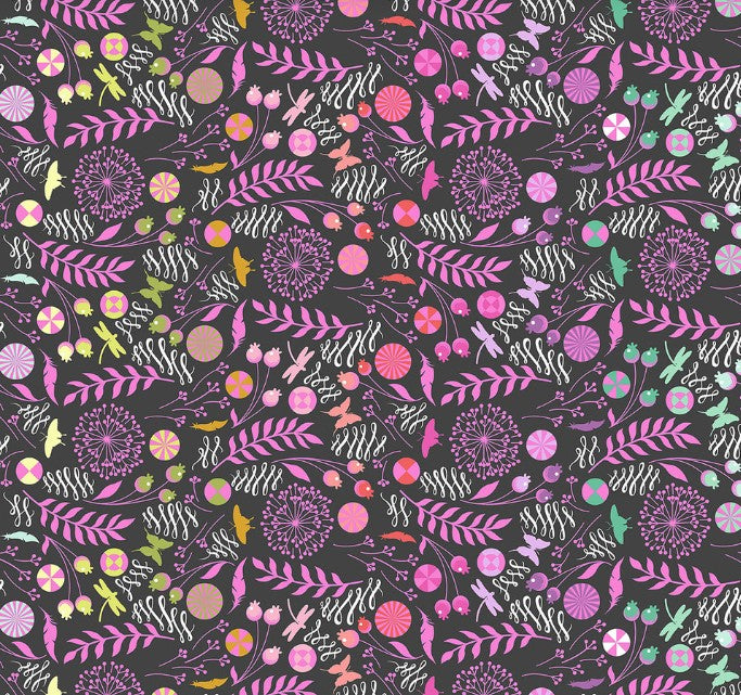 Dandelion - Licorice || Prince Charming Déjà Vu Minky (Pre Order SHIPS JULY 2026)