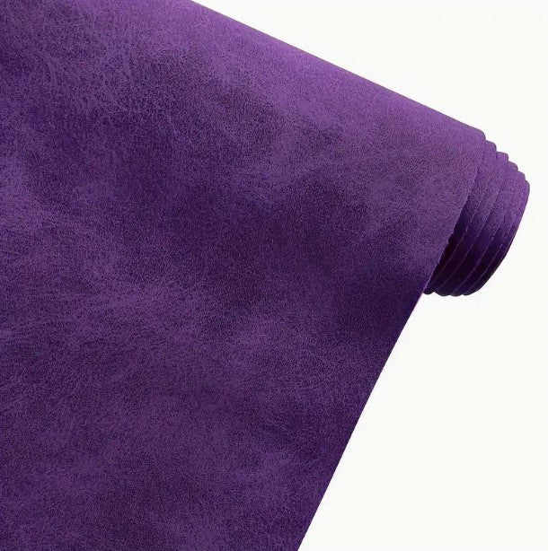 Purple Faux Suede Fabric Roll 53" x 11"