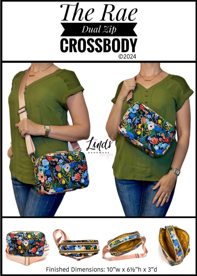 Rae Dual Zip Crossbody PAPER PATTERN