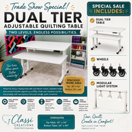 Trade Show Dual Tier Electric Classi Table Special