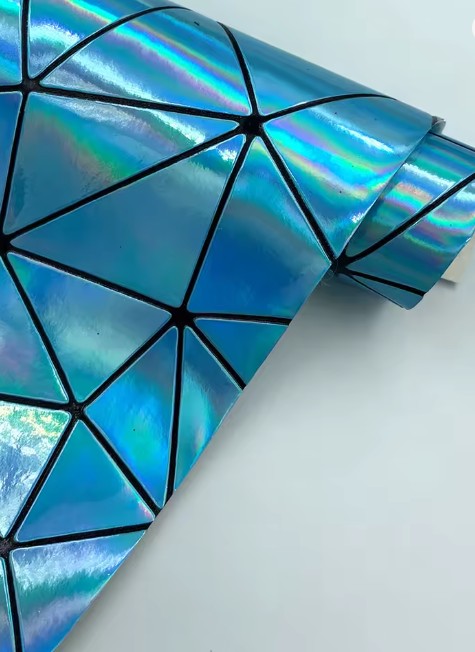 Geometric vinyl 19" x 47" (blue)