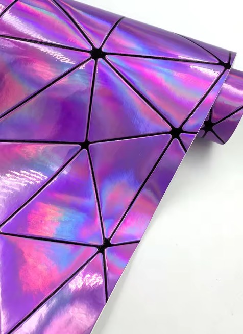 Geometric vinyl 19" x 47" (purple)