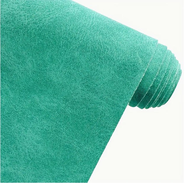 Green Faux Suede Fabric Roll 53" x 11"