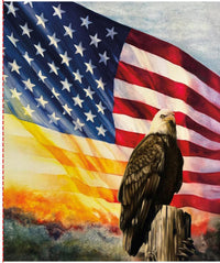 Stars and Honor Fabric Kit with Eagle Panel (Not Soldier)