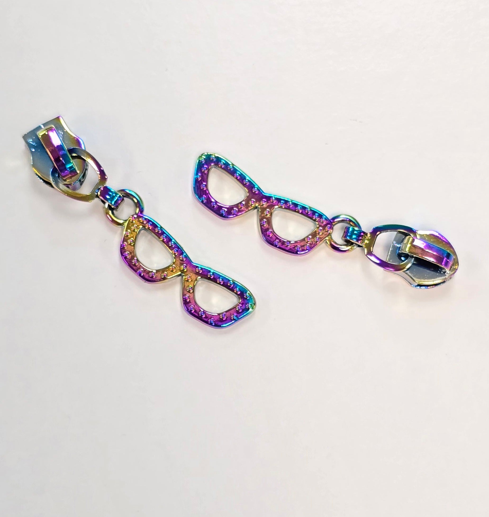 Sunglass Zipper Pull 2pc Set (Rainbow)
