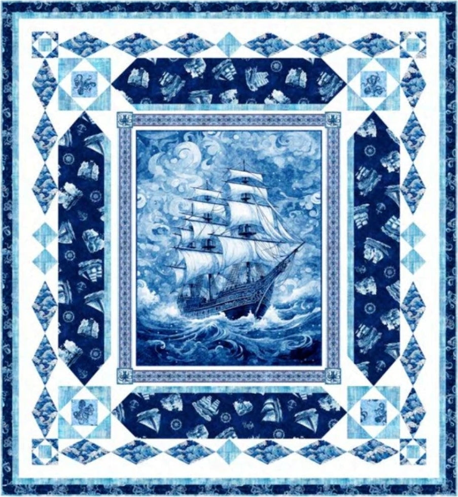 Ocean Blues Sea Worthy Quilt Kit