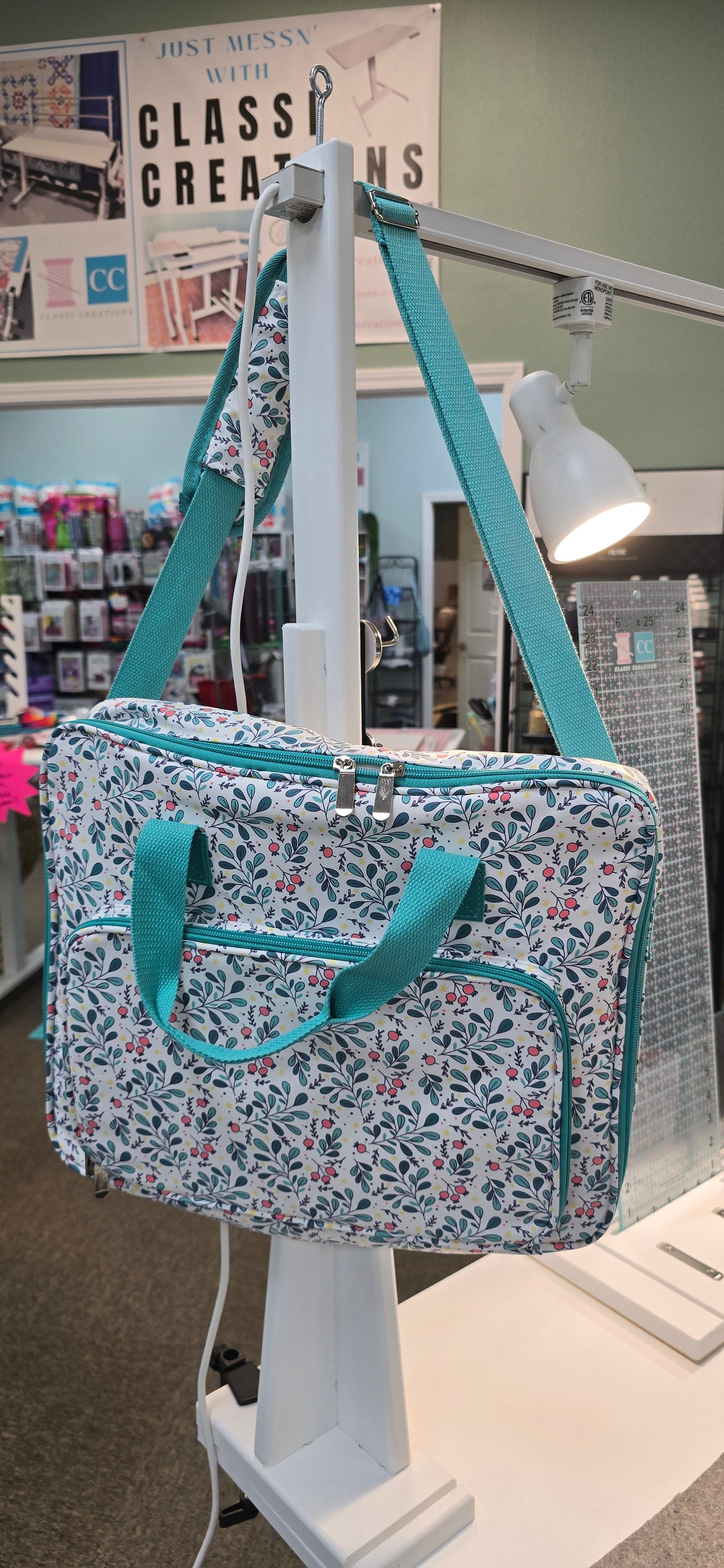 Floral Fabric Organizer Tote