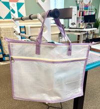 Purple Mesh Tote