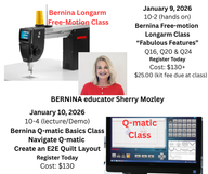 January 2026 Bernina Longarm Class with Sherry Mozely