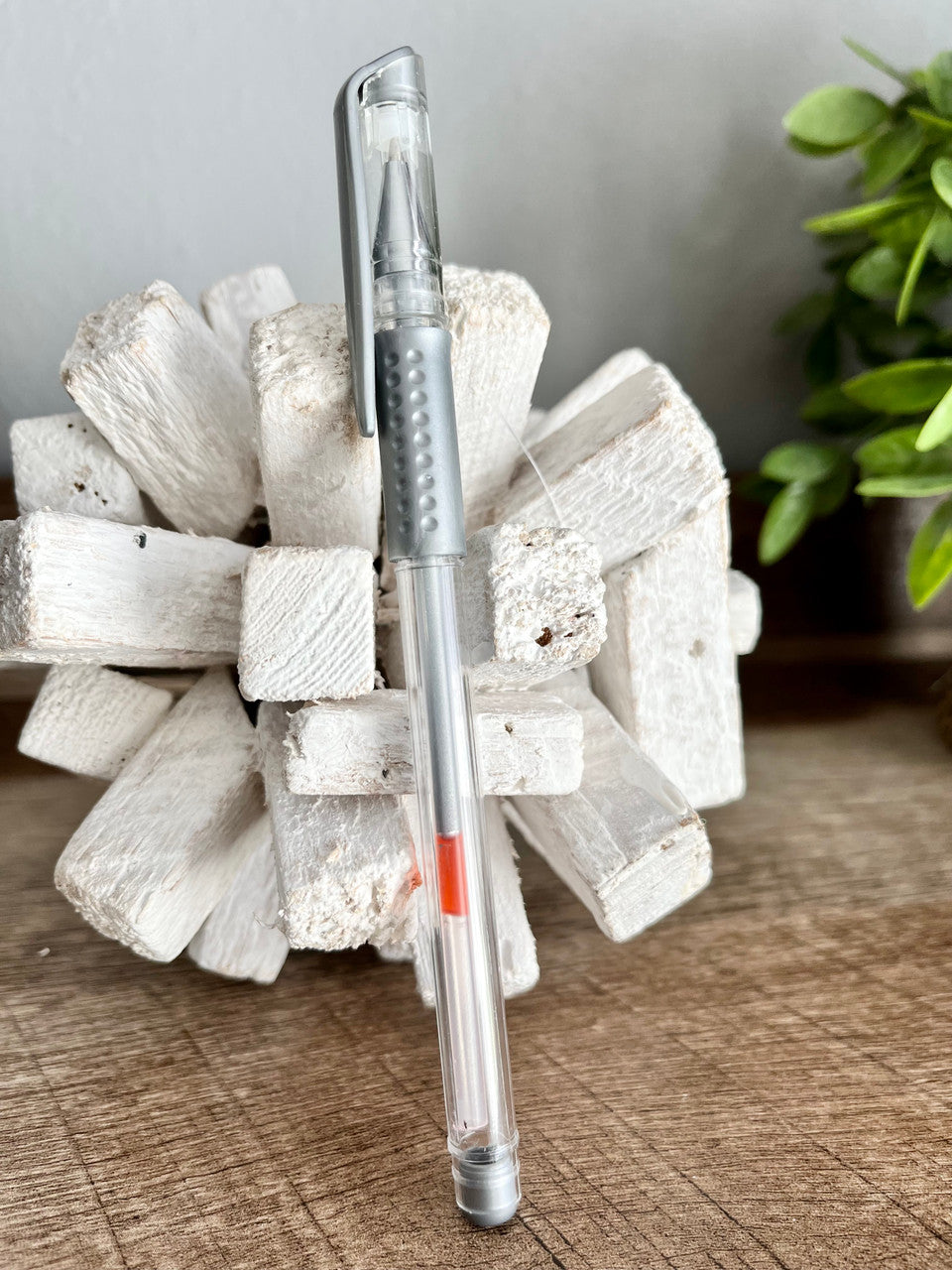 Silver Leather Marking Pen 3pk